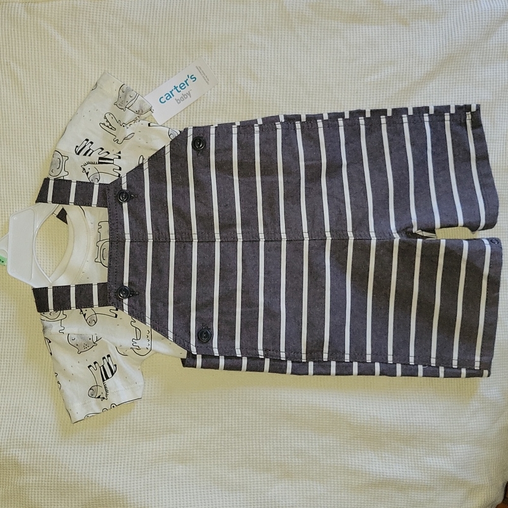 Carter's 2-Piece Graphic Romper Size 18m - Picture 3 of 6